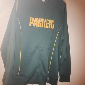 XXL green bay packers warm up jacket